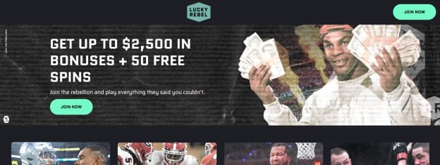 Lucky Rebel Registration Step 1